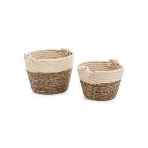 Panier de fibres et de coton